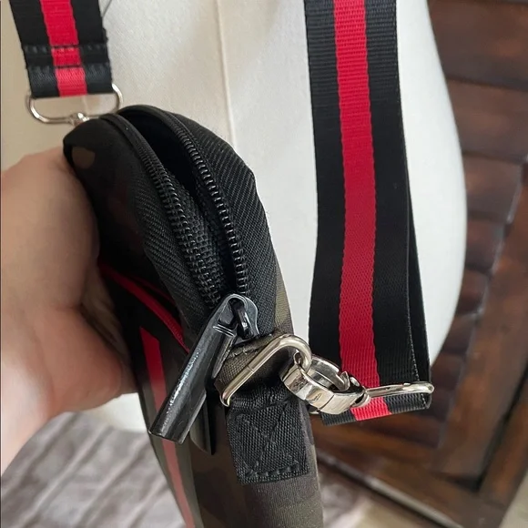 Camouflage Crossbody with Red Accent - Haute Shore neoprene - Picture 11 of 14